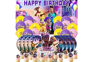 Vivo Movie Monkey Party Decorations Supplies Birthday Cake Topper Balloons Backdrop Banner