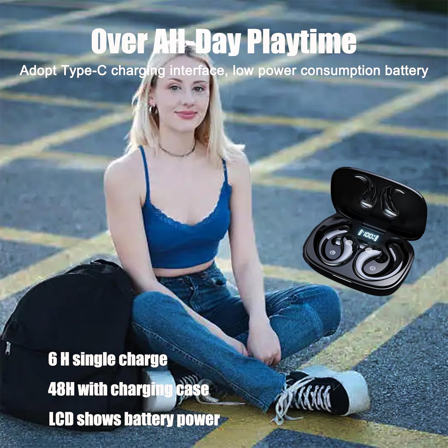 Open Ear Headphones Open Ear Earbuds Wireless Bangladesh Ubuy