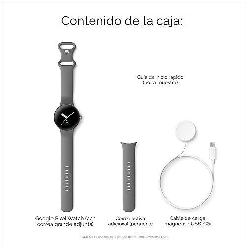 Miniatura 11 de Google Pixel - Reloj inteligente Android con seguimiento de actividad Fitbit - Reloj de seguimiento de frecuencia cardíaca - Caja de acero Caja
