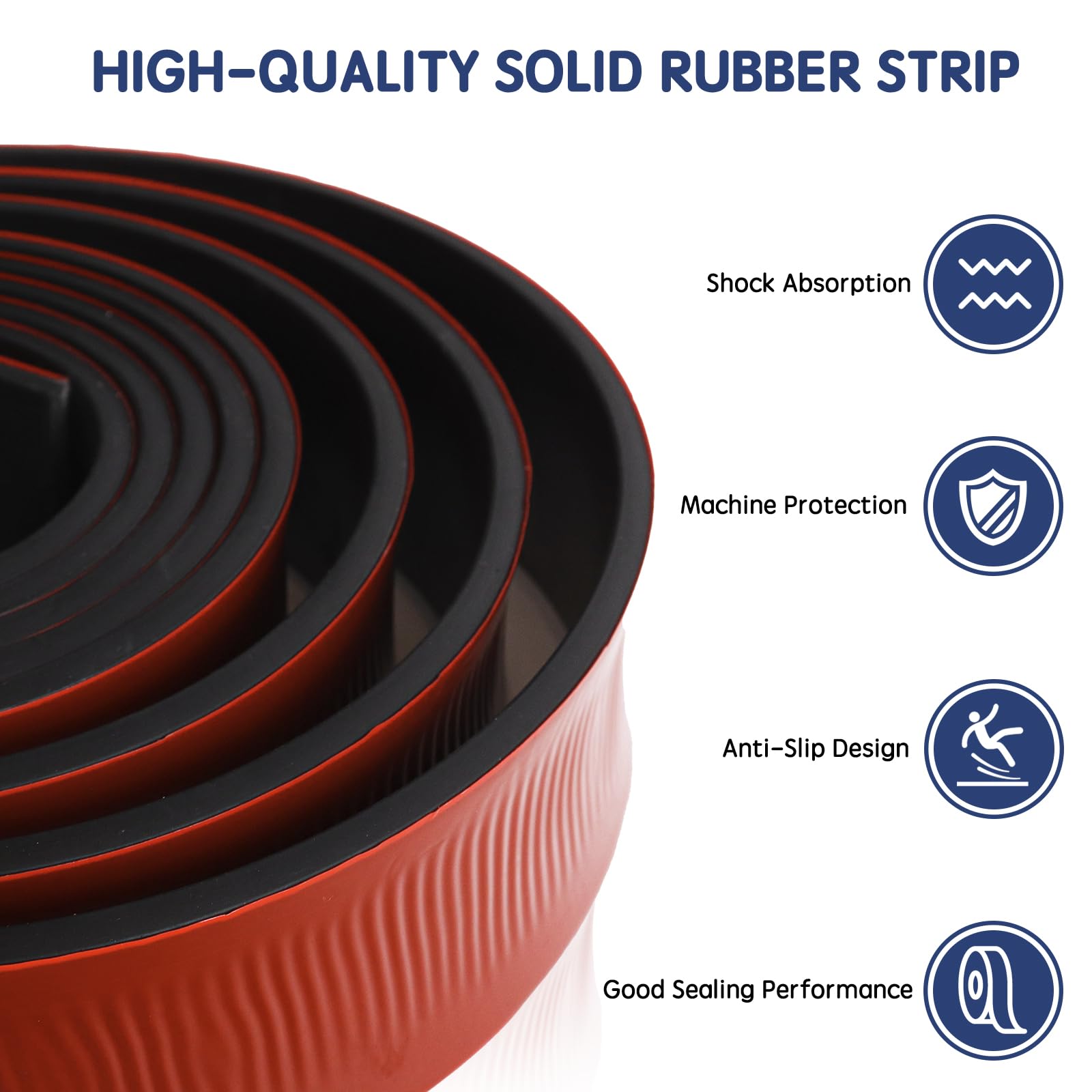 Zelfklevende Rubberen Strips Neopreen - 50mm X 3mm X 3m - Voor Afdichting, Isolatie En Anti-Vibratie