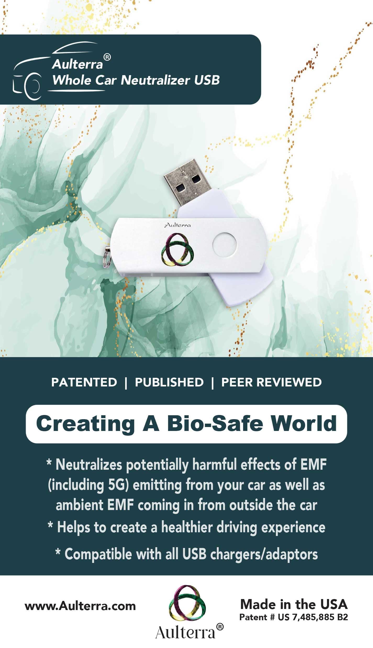 Aulterra Whole Car EMF Neutralizer to Eliminate Harmful Effects of EMF Including 5G