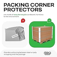Vista 3 de IDL Packaging Protector de bordes de cartón de 2 x 2 x 9 pulgadas (paquete de 20) - Protectores de esquina para envío, almacenamiento y mudanza