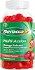 Berocca Multi-Action Multivitamin Gummies - Including Vitamin D, C, A, B-Complex B1, B2, B3, B6, B7 & B12, E - Supplement for Women, Men and Kids - 60 Gummies - Cherry Flavour