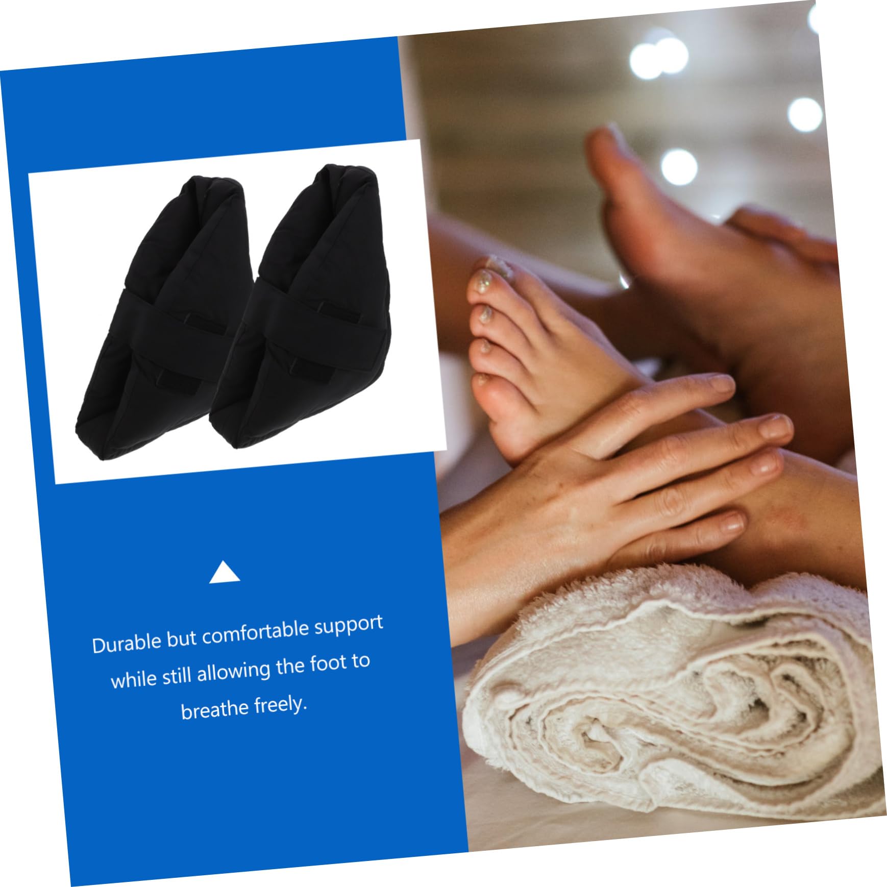 Beaupretty Cuscino per Talloni Protezione per Piedi Uso Domestico Ospedale Accessorio Realizzato Cellulosa e Tc Resistente e Confortevole Traspirante Facile da Pulire