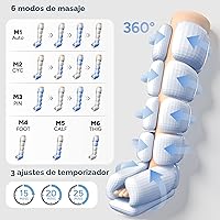 Vista 7 de Sistema de recuperación de compresión de aire secuencial: botas profesionales de compresión de piernas completas para circulación y recuperación