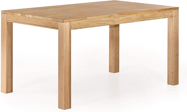 Amazon Brand Linda Table, 150 x 90 x 77 cm, Natural Oiled Wild Oak
