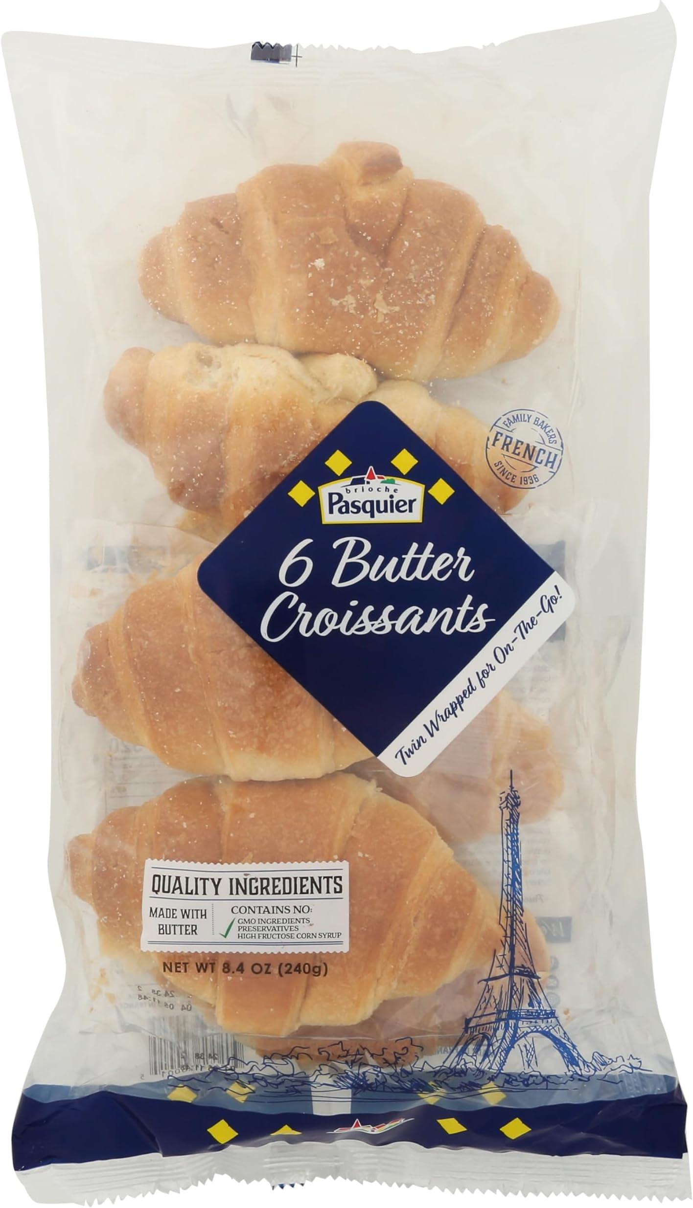 Brioche Pasquier - Authentic French Butter Croissants, 8.5oz (240g)