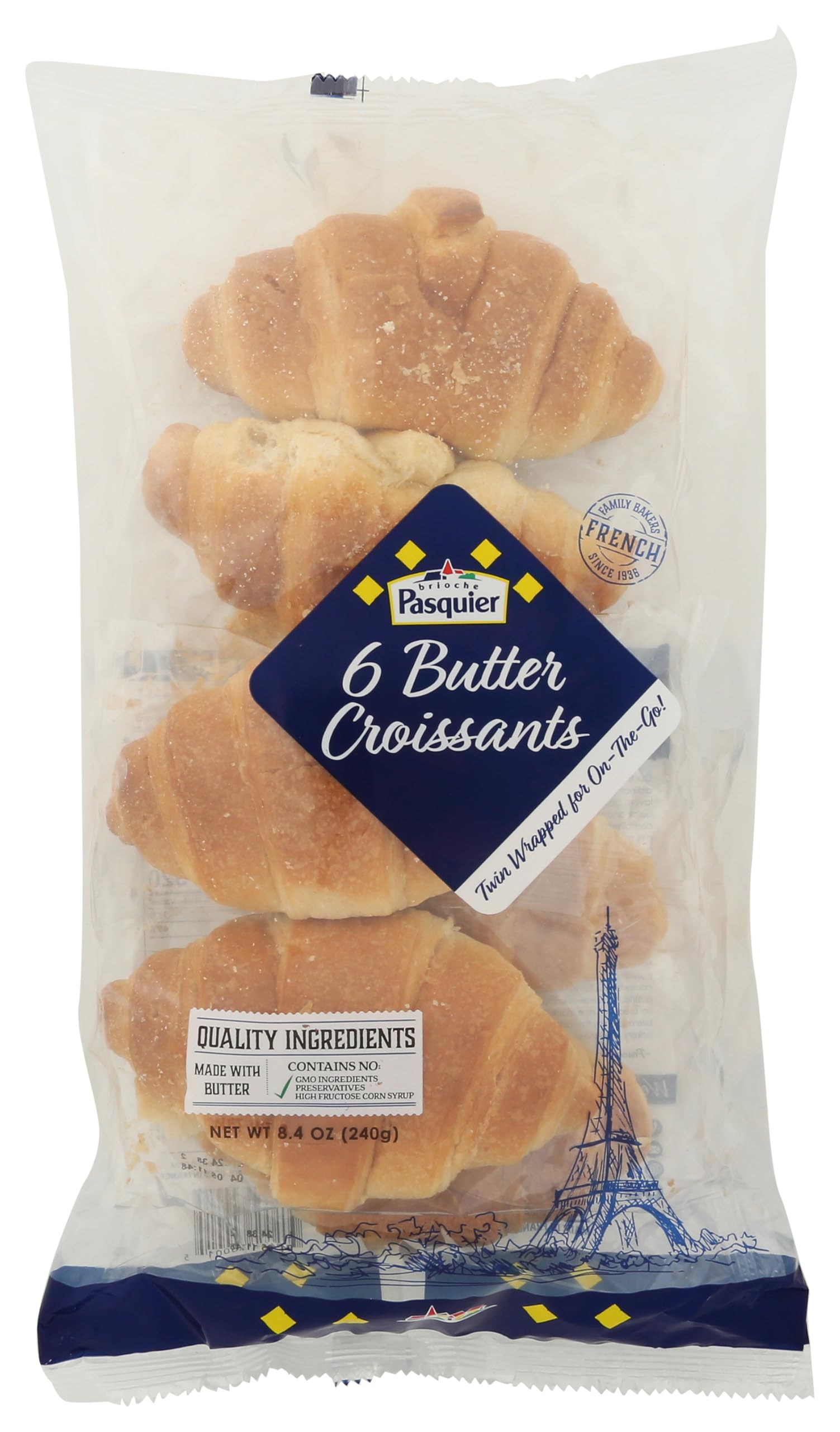 Brioche Pasquier - Authentic French Butter Croissants, 8.5oz (240g)