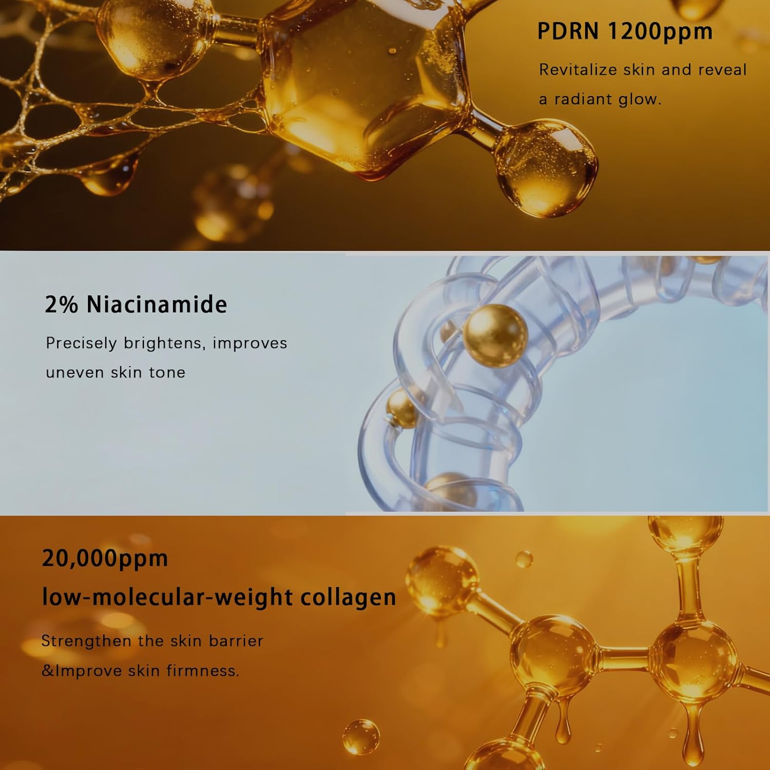 Advanced PDRN Rejuvenating Cream, 99% Pure Salmon DNA Collagen Gel Repair Cream, 0.7 oz, with Hyaluronic Acid and Niacinamide, Nighttime Skin Repair,Inspired Skincare - Image 5