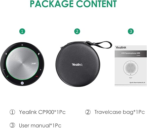 Miniatura 9 de Yealink Sistema de videoconferencia y audio Conferencia Video Bar UVC34 y CP900 USB Bluetooth Altavoz Micrófono de conferencia Algoritmo de