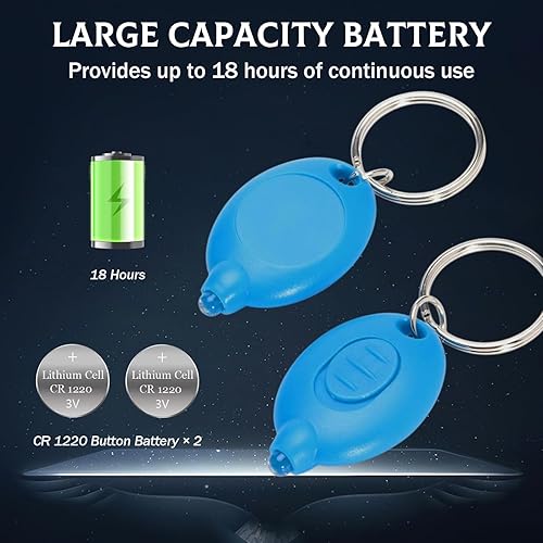 Miniatura 4 de 16 unids LED llavero linterna luz blanca mini llavero luz ultra brillante pequeña linterna, micro bolsillo llavero linterna LED para iluminación de