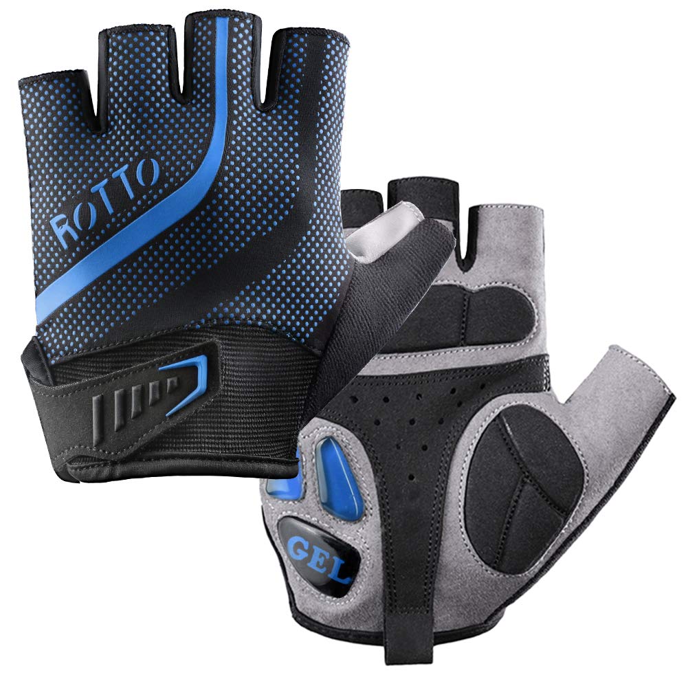 ROTTO Fahrradhandschuhe MTB Handschuhe Halbfinger für Herren