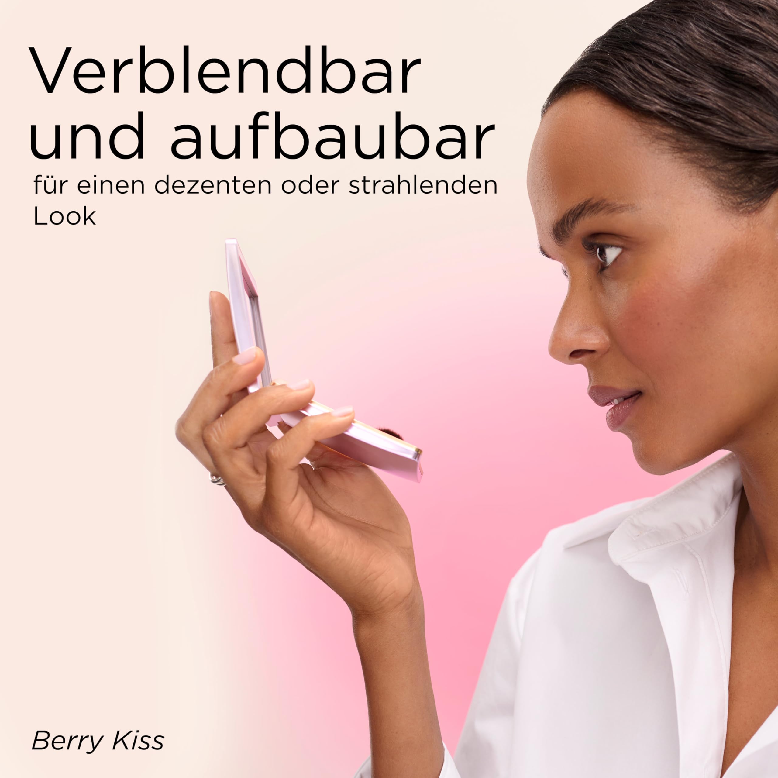 Elizabeth Arden – Puder Highlighter Rose Quartz Glow, strahlendes & leuchtendes Finish mit seidiger Textur, talkfreie rosa Highlighter, für alle Hauttöne, passt zu jedem Make-up-Look