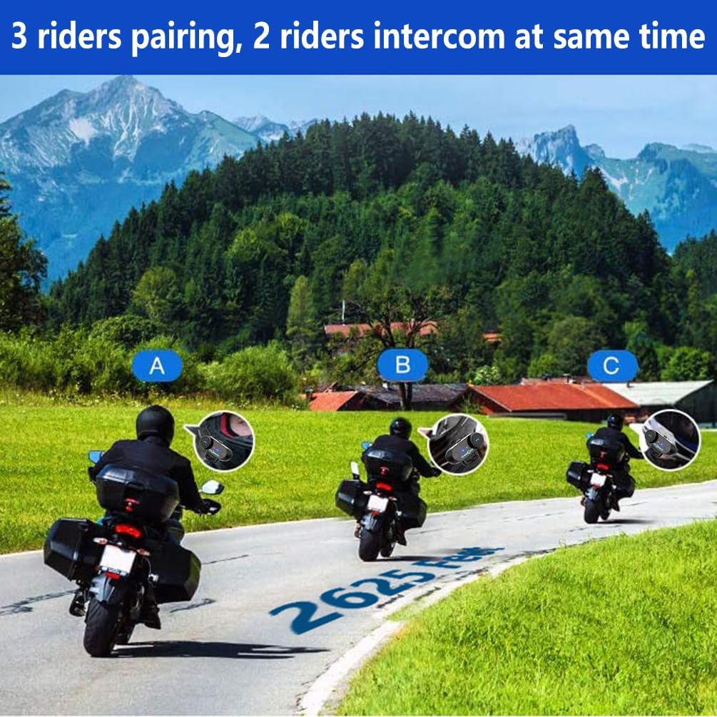3 Riders Pairing, 2 Riders Intercom