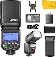 Vista 13 de Godox V860III-S Flash para Sony, 2,4G TTL Flash HSS Externo 1/8000s, 480 Destellos de Potencia Completa, Lámpara de Modelado LED de 10 Niveles