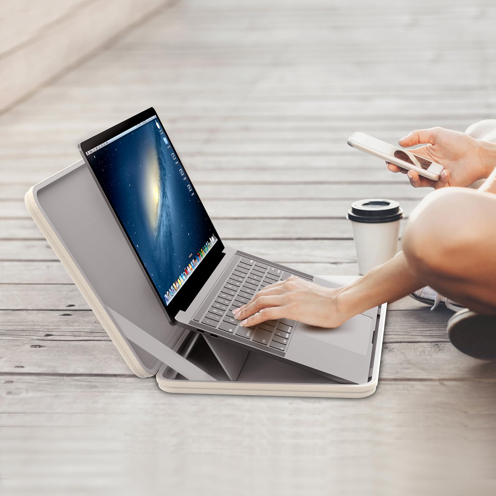 Smatree MS26TW Twardy pokrowiec ochronny na laptopa 33.0 cm, kompatybilny z Apple MacBook Neo A18 Pro A3404, Lenovo ThinkPad X1 Nano Gen 3/Thinkbook 13x Gen 4, do Microsoft Surface Laptop 2025, biały