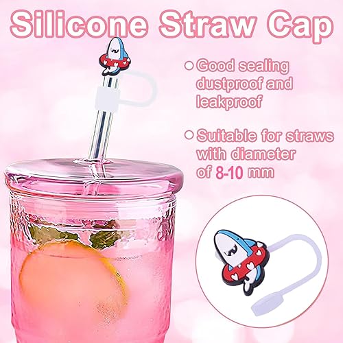 Miniatura 4 de Fundas de popote de silicona de dibujos animados, compatibles con Stanley, de 30 y 40 onzas, protectores de tapas de silicona reutilizables para