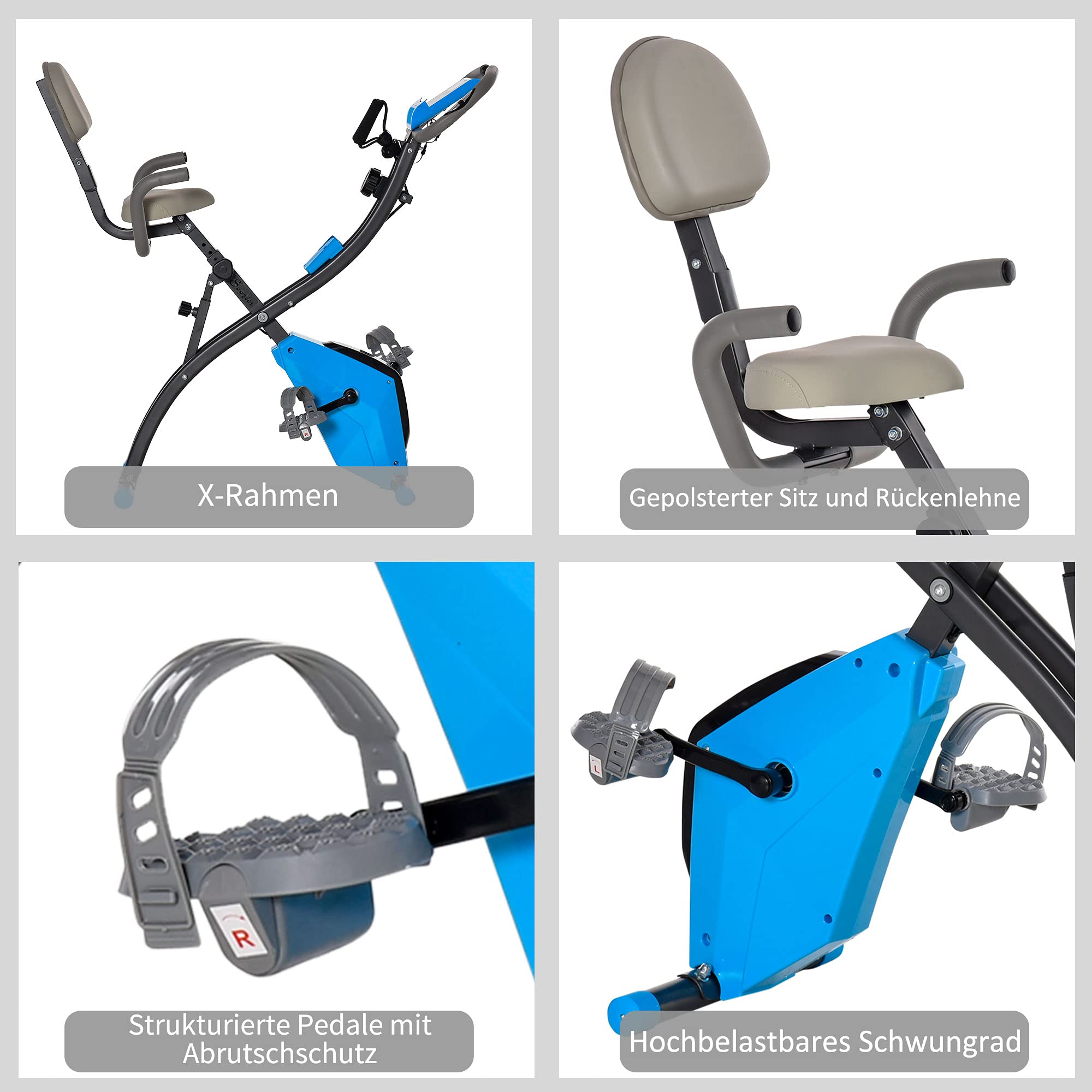 HOMCOM fitnessbike hometrainer indoor sport bicycle home trainer