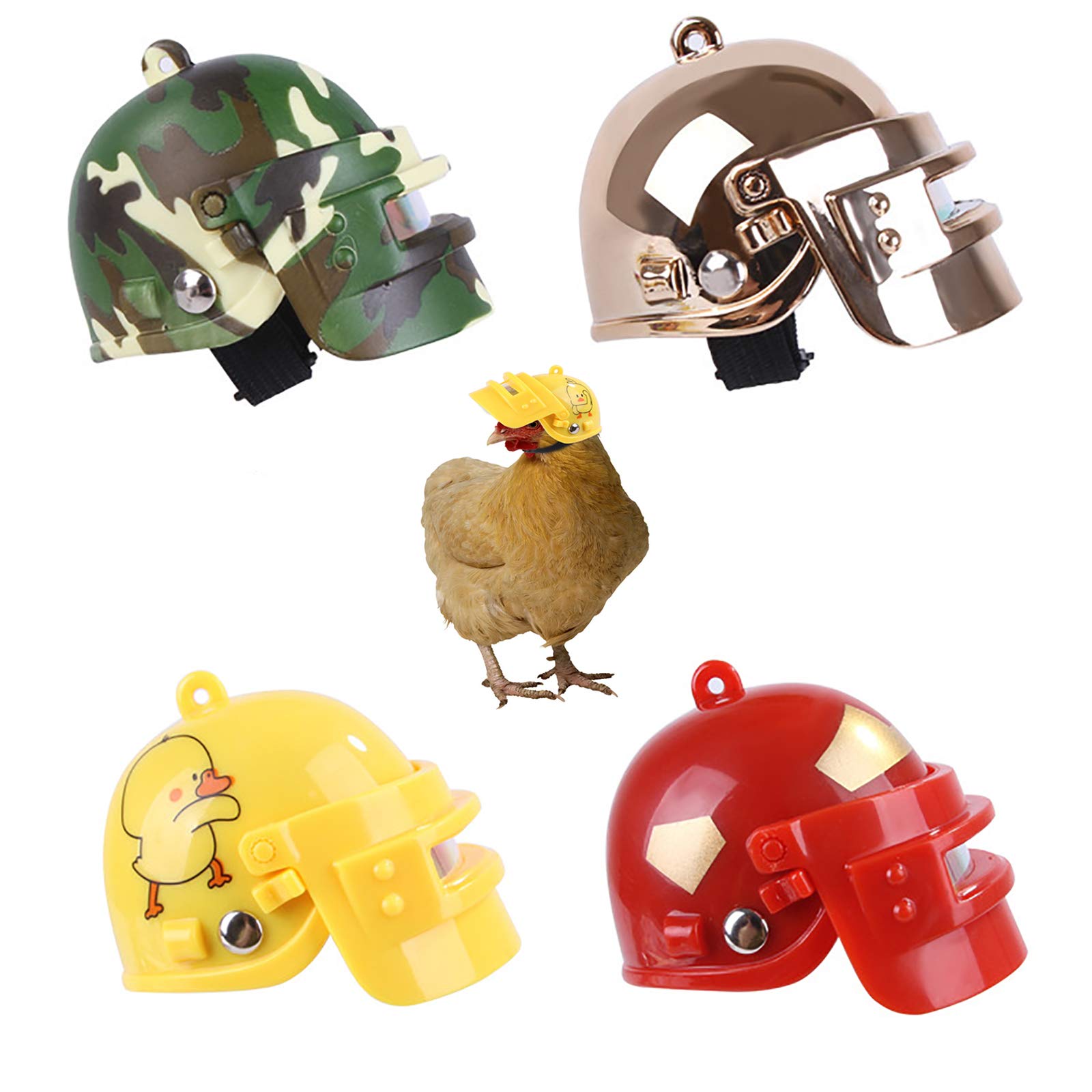 Casque de poulet pour animaux de compagnie : la solution contre les coups de chaleur du poulailler