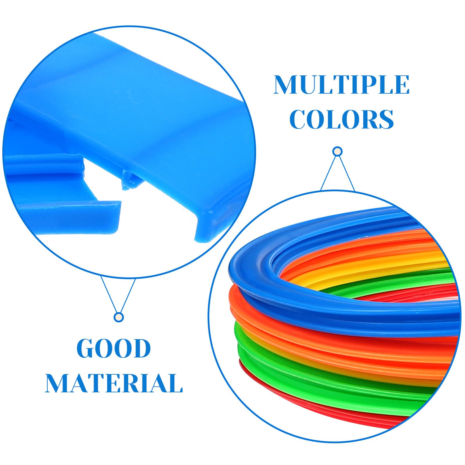 Juego Aros para Niños 28 Cm, 10 Piezas de Plástico PE Ecológico, Juego Interactivo Exterior para Coordinación y Actividades al Aire Libre