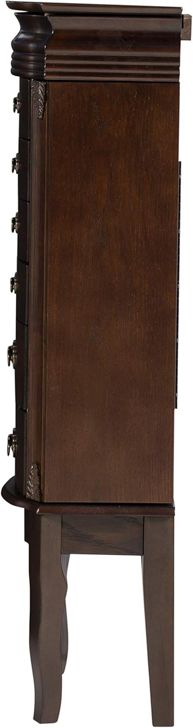 Powell Italian Influenced Transitional Espresso Jewelry Armoire : Clothing, Shoes & Jewelry