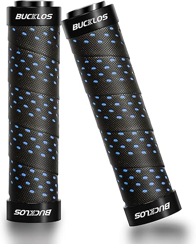 BUCKLOS Double Lock on Bike Handlebar Grips - Mountain Bike MTB Handle Bar Soft Non-Slip Bicycle Rubber Handle bar Grip for MTB, BMX, Scooter, Beach disponible en Yaxa Venezuela