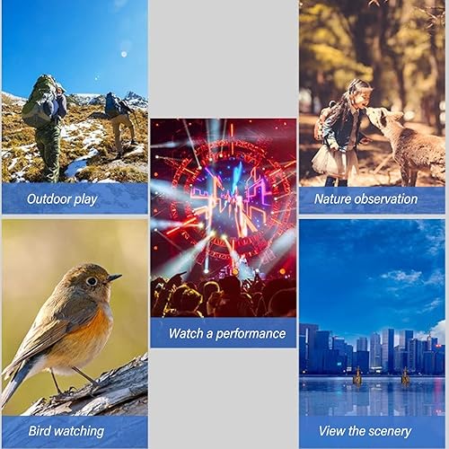 Miniatura 6 de 10X Zoom Lens HD Binoculars for Bird Watching,Coating Non Slip Design, Large Objective Lens for Outdoor Adventure