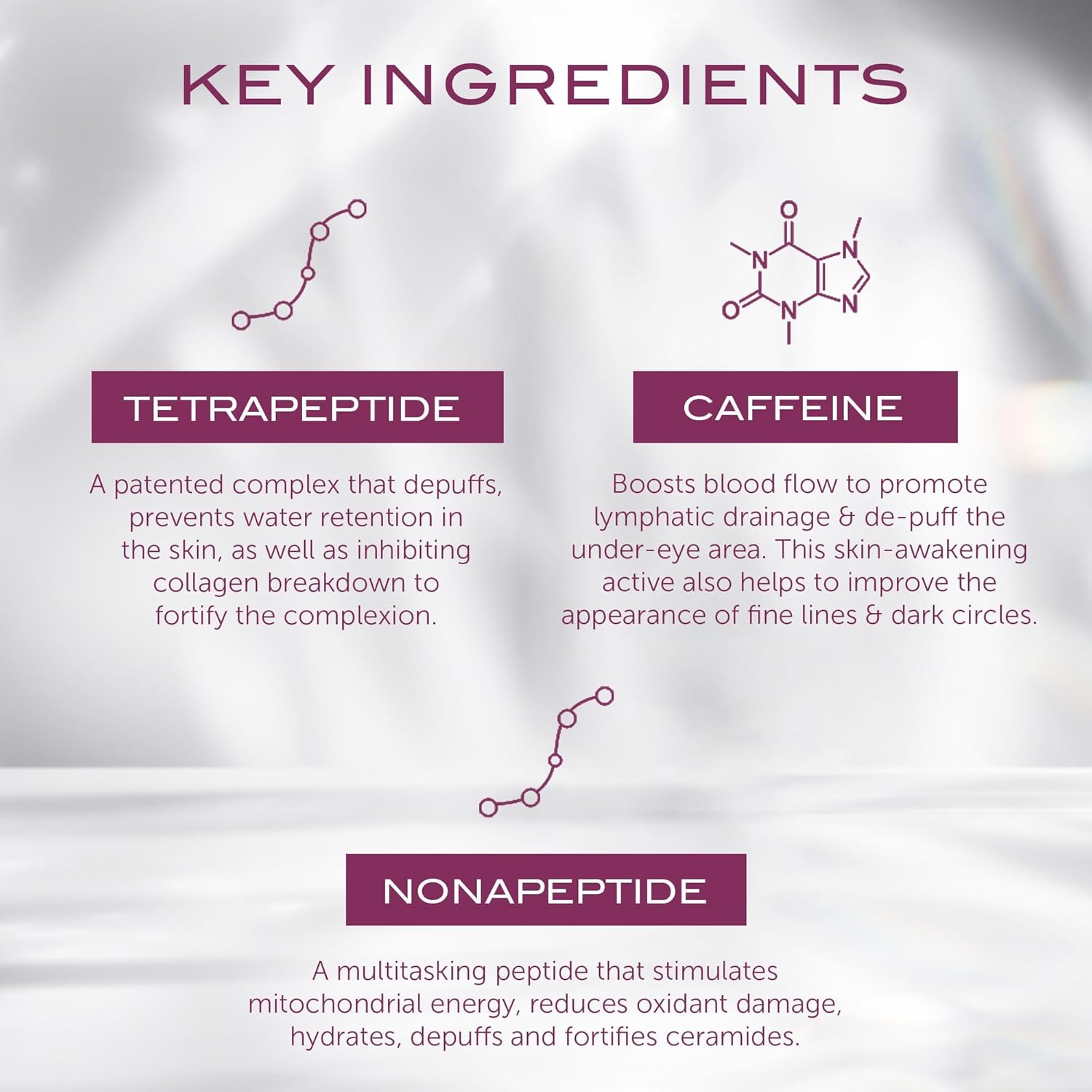 111SKIN Cryo De-Puffing Energy Facial Mask - Fragrance Free - Tighten, De-Puff & Refresh - Peptides & Caffeine - Set of 5 (1 oz each) - Depuffing Face Mask - Image 3