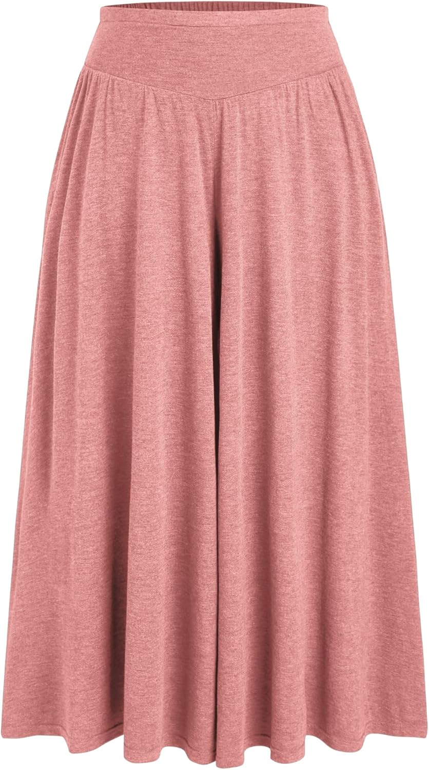 CIDER Women’s Plus Size Wide Leg Pants Palazzo Flowy Loose Fit Casual Lounge Pants with Pockets