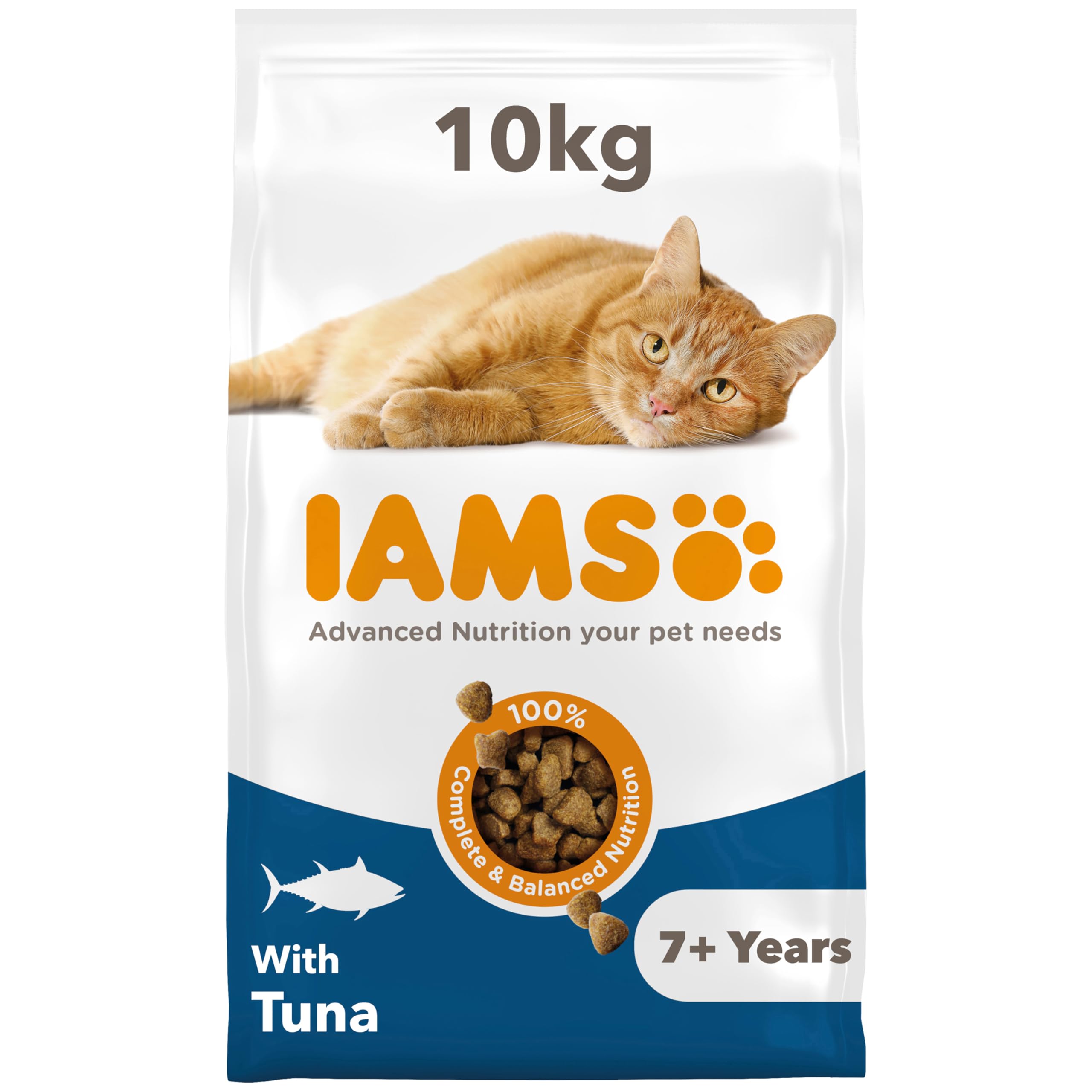 Iams Advanced Nutrition Senior Cat 7+ With Tuna - Economy Pack: 2 X 10Kg