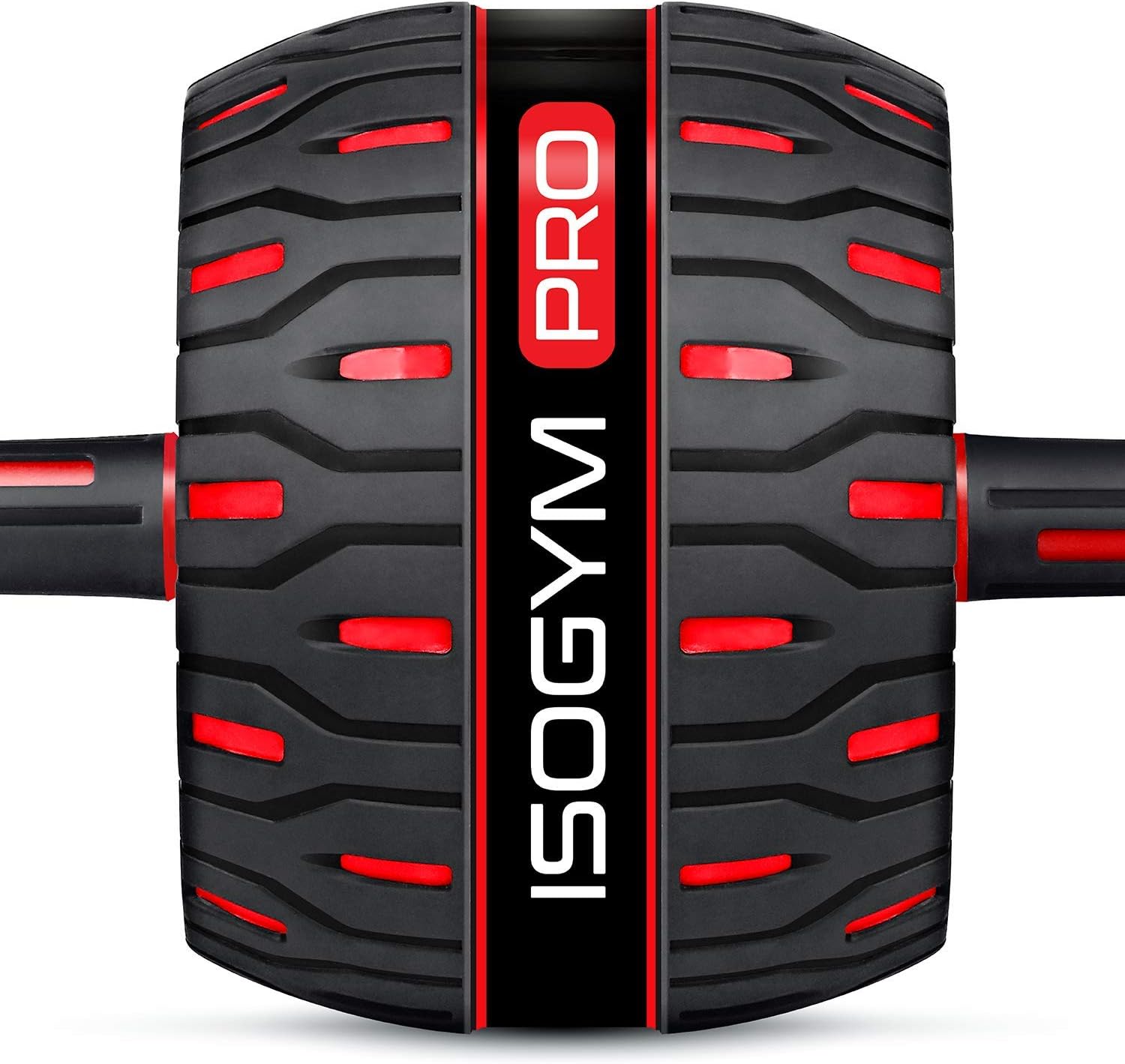 Ab Roller Pro Exercise Wheel with a Wide Curved Base & Non-Slip Rubber Tread