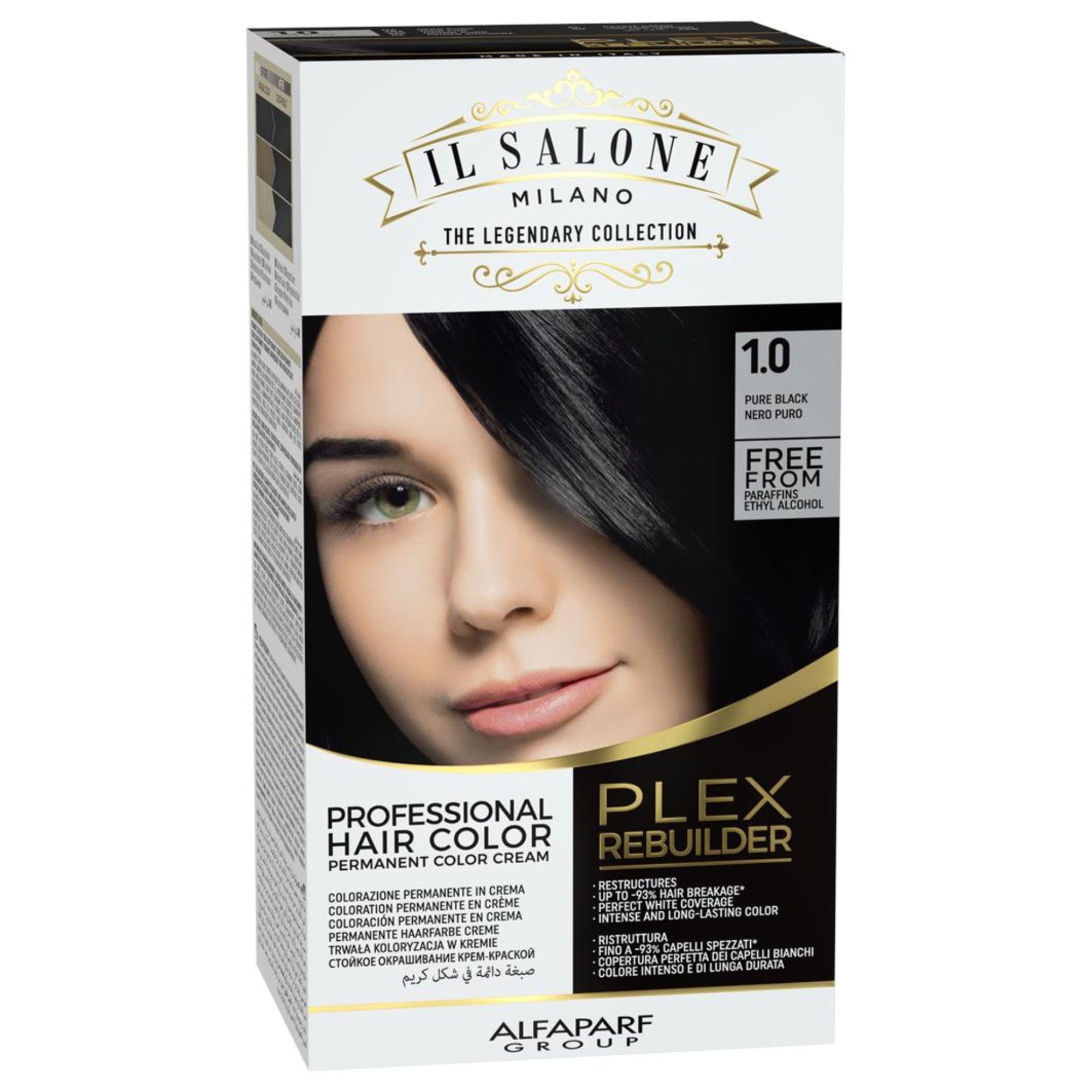 Il Salone Milano Plex Rebuilder Permanent Hair Color Cream - 6.0 Dark Blonde Professional Hair Dye Kit for a Natural Gloss & Glaze - Paraffin, Paraben, and Alcohol Free