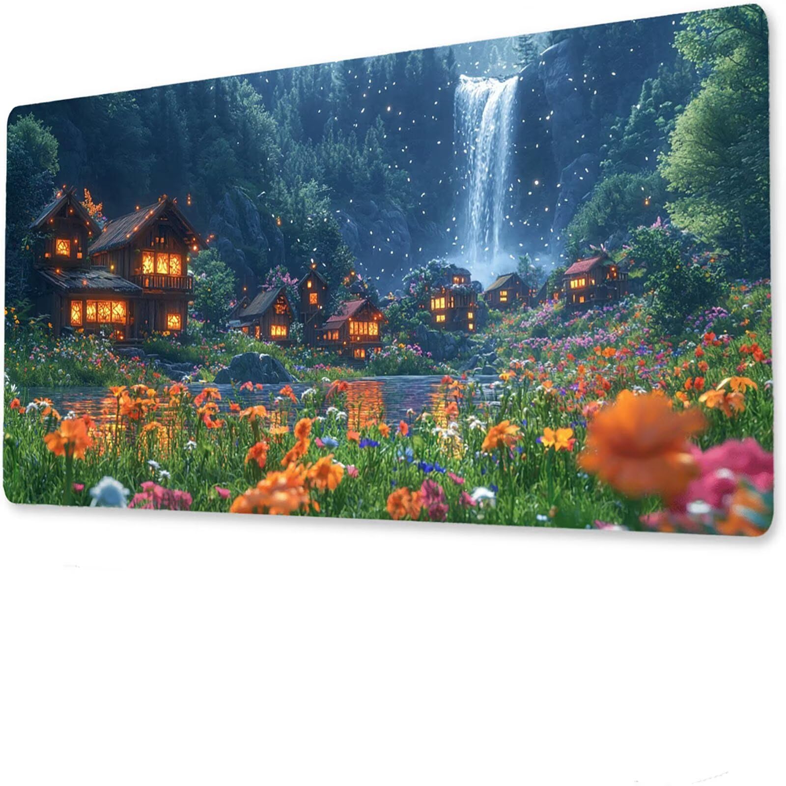 Podkładka pod mysz do domu matowa, podkładka pod mysz do gier XXL 1200 x 600 x 5 mm, podkładka na biurko dla graczy, bardzo duża bezszwowa mata na stół dla graczy, antypoślizgowa podstawa, wodoodporna