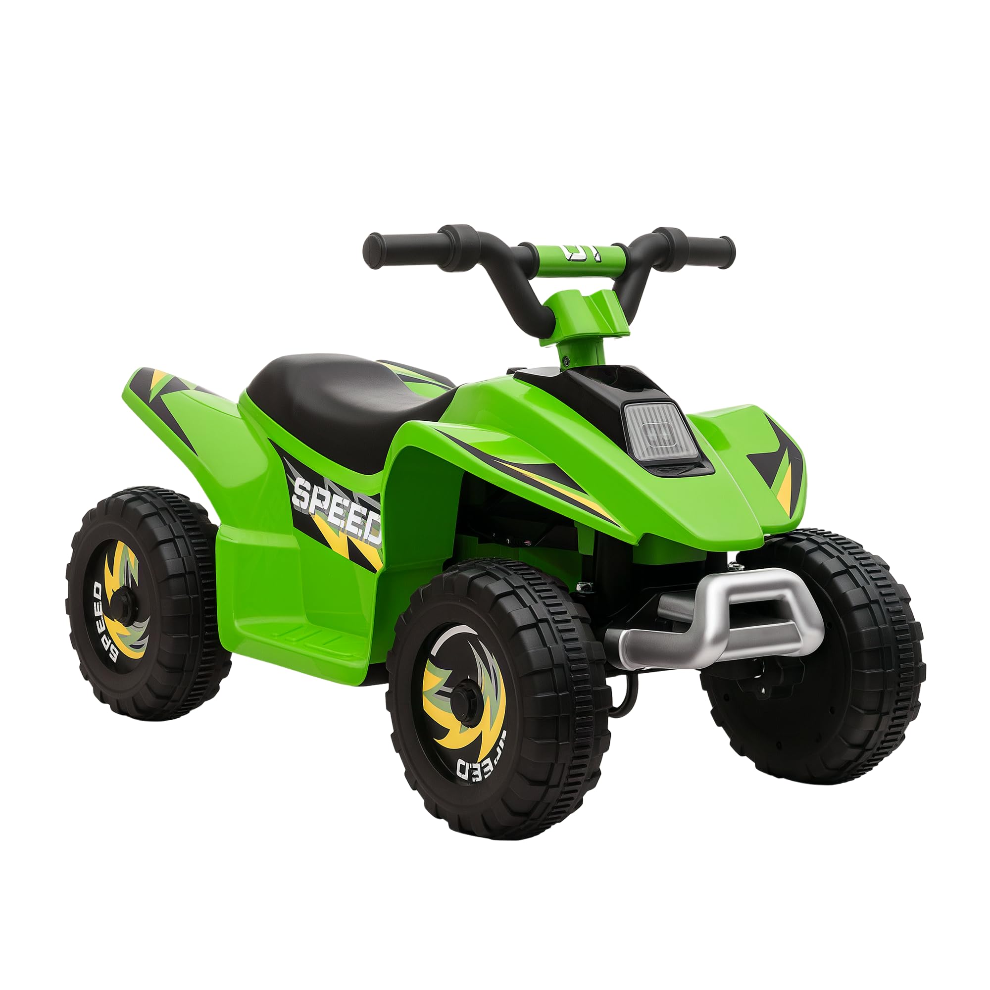 HOMCOM 6V Kids Electric Ride on Car All Terrain Vehicle Toy Quad Bike w/Forward Reverse Functions Toddlers for 18-36 Months Old Green