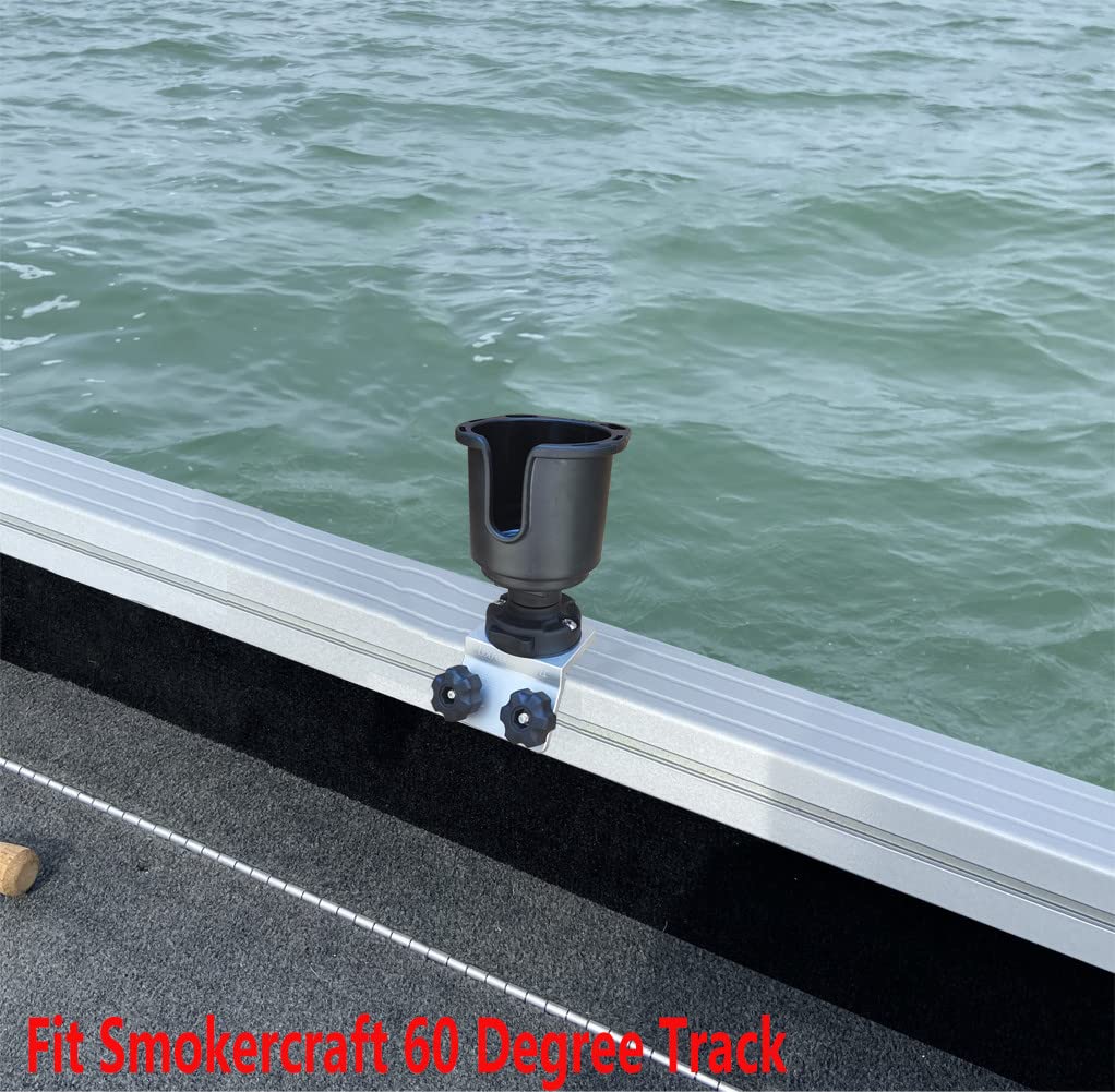 Brocraft SmokerCraft Boats/Polar Kraft Track 60 Degree Track Accessoires/Smoker Boat Drink Holder/Starcraft Boat Cup Holder