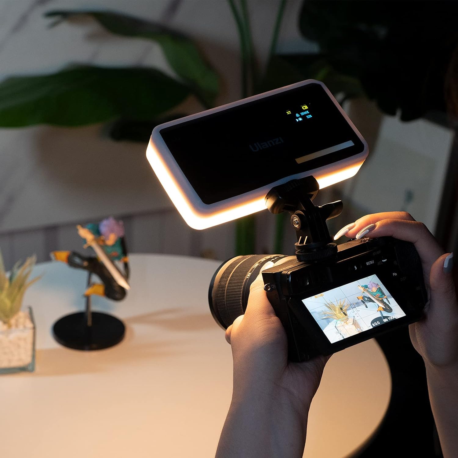 VL200 Bi-Color LED Video Light| On-Camera Video Lights, Type-C Rechargeable 5000mAh Mini LED Camera Light, 2500-9000K Ultra Bright Photo and Video Lighting, LED Fill Light| Photography Lighting : Electronics