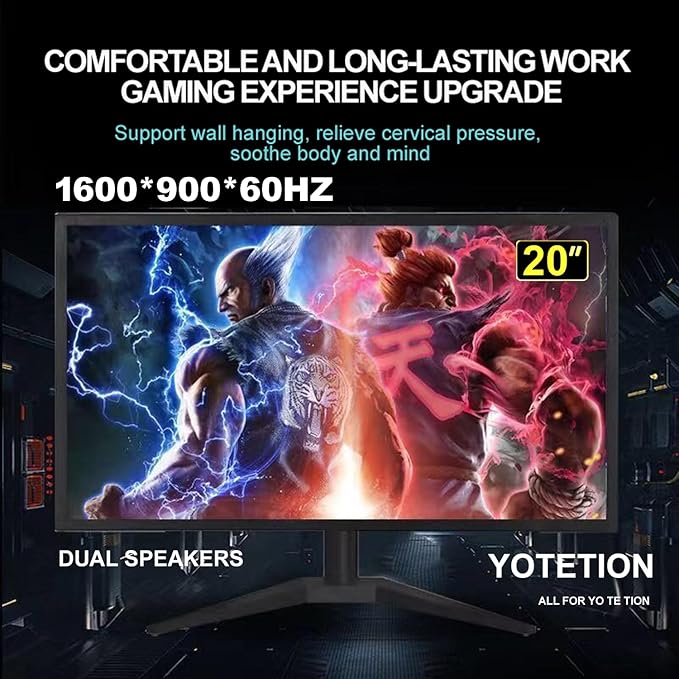 Monitor 20" HD 1600x900 60Hz LED con HDMI miniatura 3