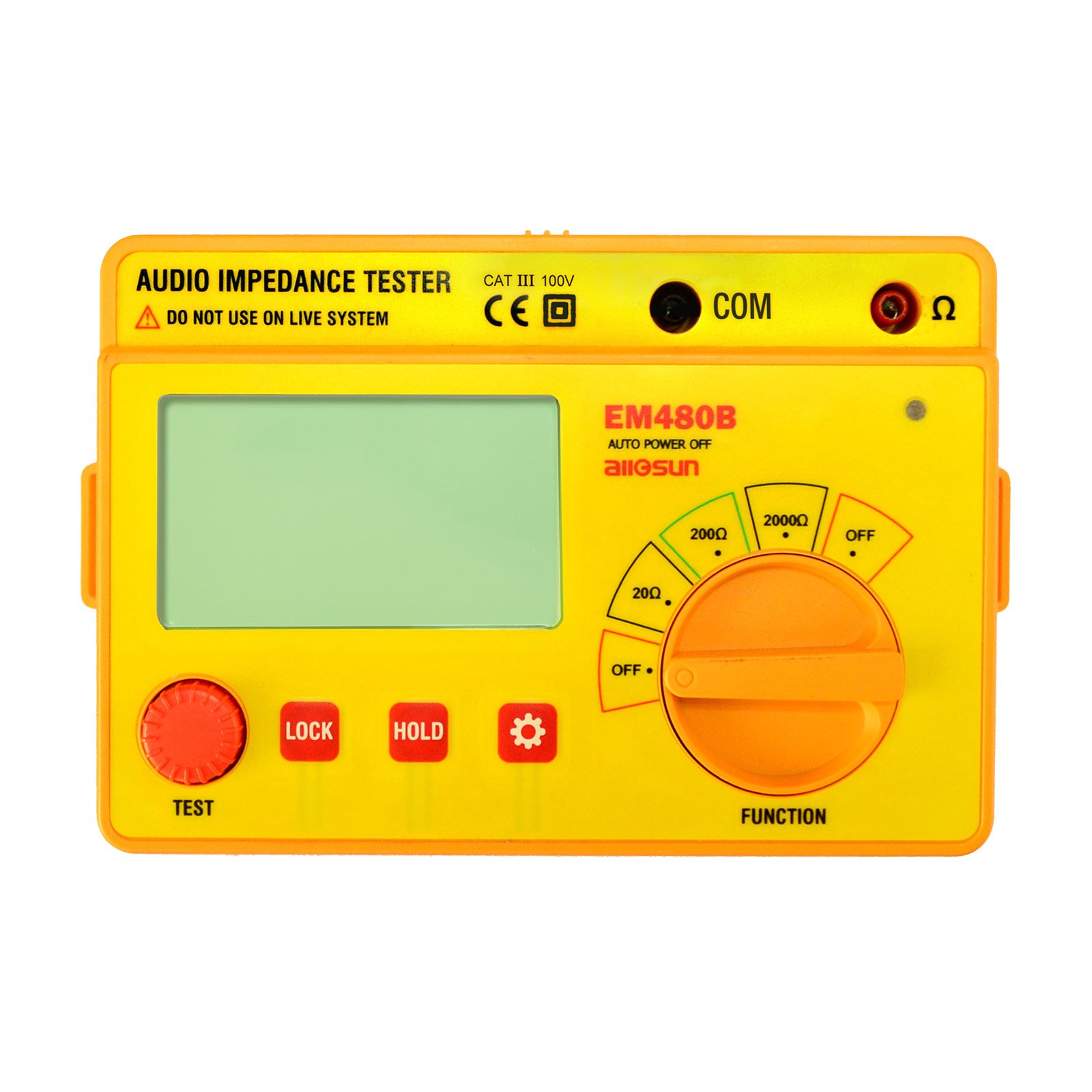 allsunEM480B Audio Impedance Tester Digital LCD Insulation Resistance Megohmmeter Meter Tester with Bag