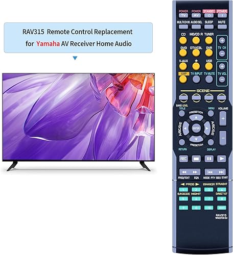 Miniatura 2 de RAV533 - Control remoto de repuesto compatible con sistema estéreo receptor AV Yamaha RX-V479 RX-V579 RX-V481 RX-V481D RX-V483 RX-V581 RX-V583