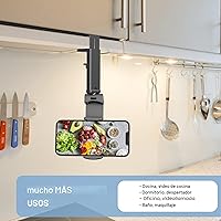 Vista 7 de Perilogics - Soporte universal para teléfono en vuelo de avión. Visualización manos libres con rotación multidireccional de 360 grados.