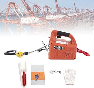 Electric Hoist Winch 1100lb with Manual|Wireless Remote Control 110 Volt,25ft Portable Power Electric Lift with Sling Strap for Lifting Small Engines, Bicycles, Groceries