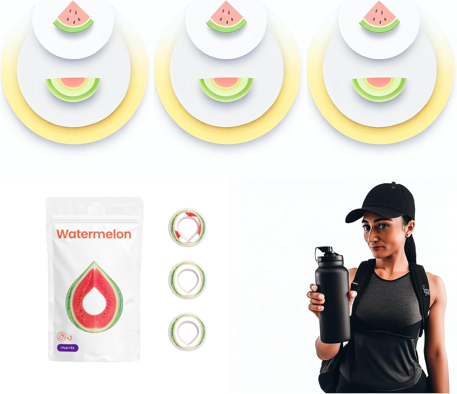 Watermelon Air Up Flavour Pods Compatible With Air Up Bottle 3x