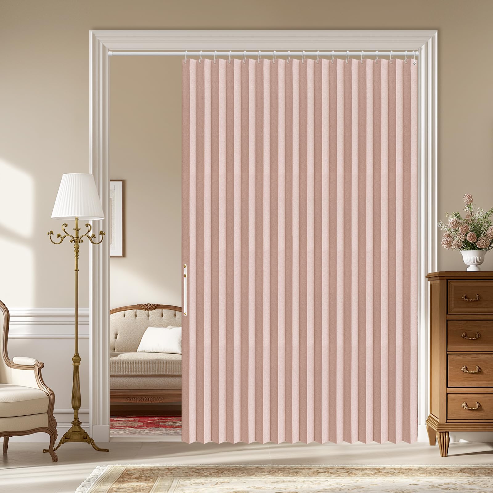 AJAZZ Accordion Door Panel Pink