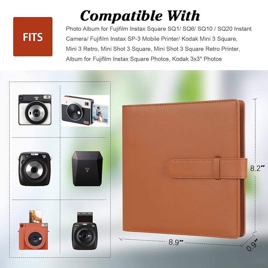フィルムカメラ Fujifilm instax SQUARE COLLECTION ALBUM Amazon.com: 256 Pockets Photo Album for Fujifilm Instax