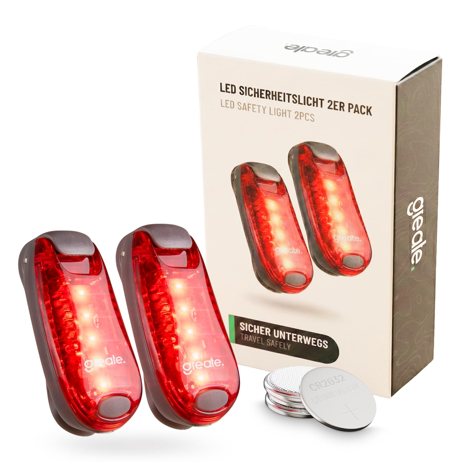 Luce LED Rossa VIKING GEAR A Forma Di Testicoli: Impermeabile, Lampeggiante, Con Batteria CR2032 Per Atleti E Addii Al Celibato - 3