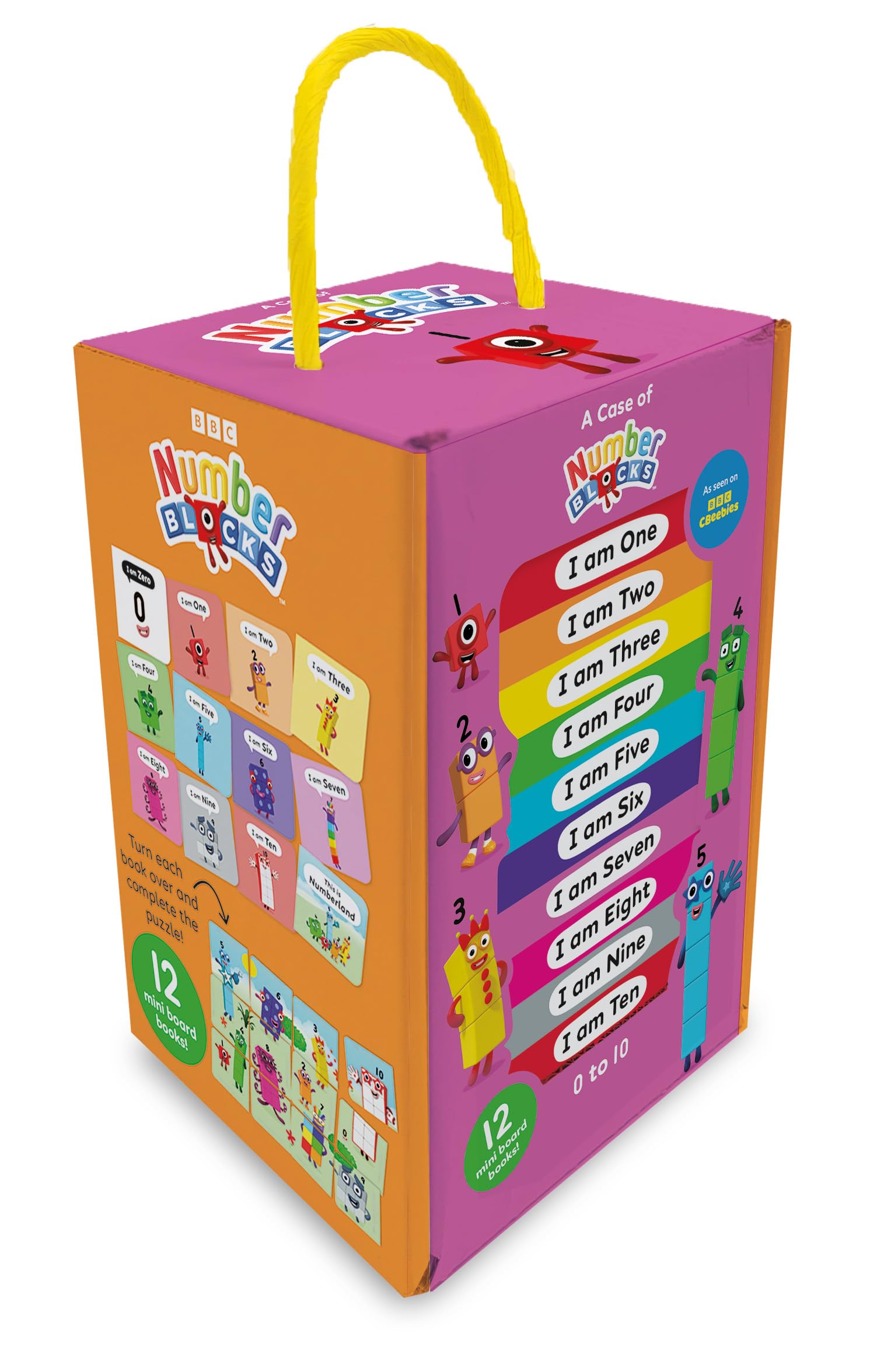 A Case of Numberblocks - 12 Title Board Book Collection Carry Case, Ideal for Holidays and Early Learning and Preschool Ages!