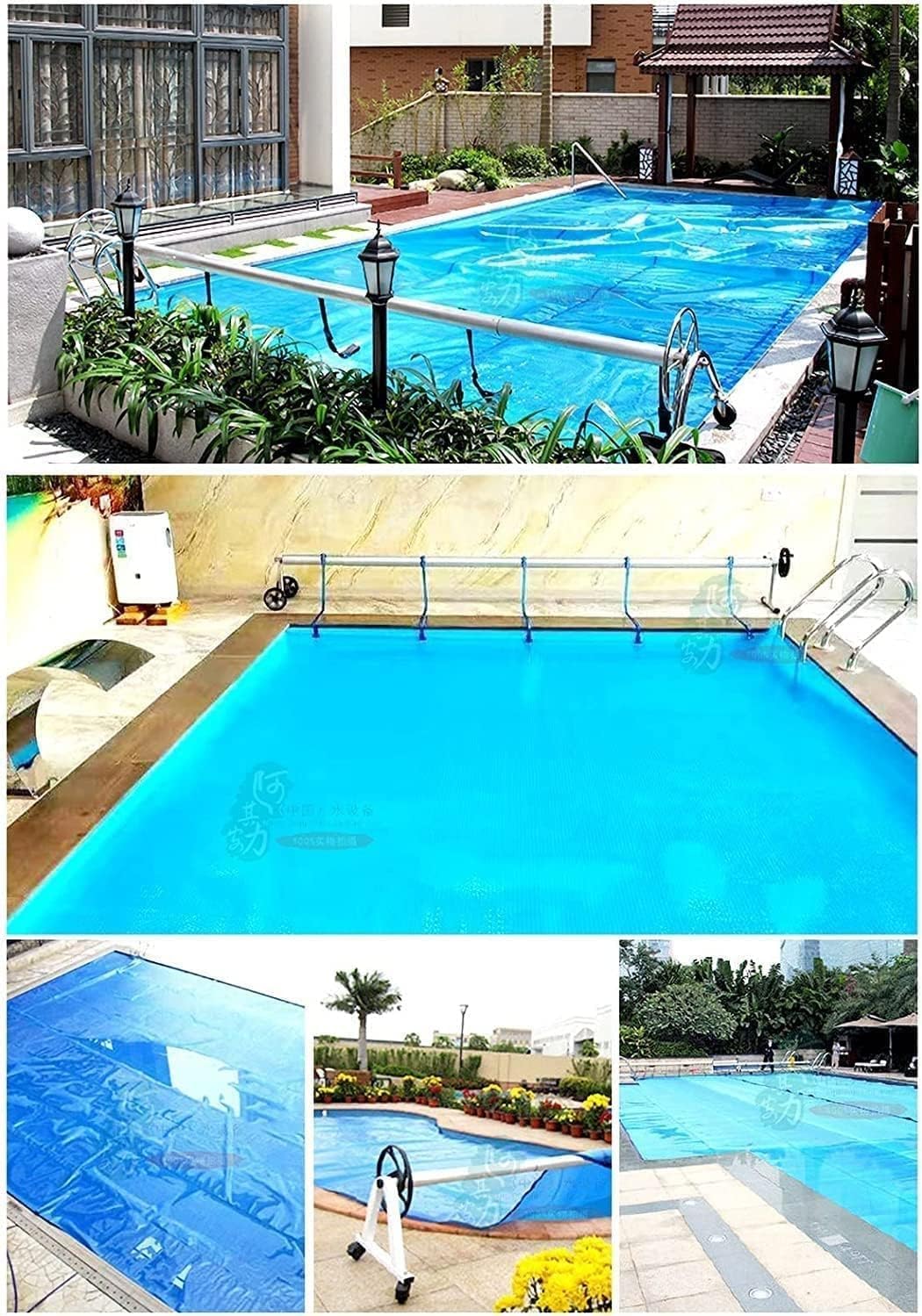 Generic バブルソーラーカバー 3フィート/6フィート/10フィート/13フィート/16フィート/20フィート/26フィート幅直角防塵スイミン