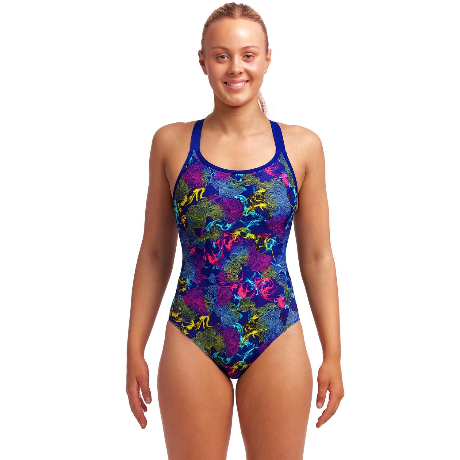 Funkita Badeanzug Damen Oyster Saucy schnelltrocknend, breite Träger