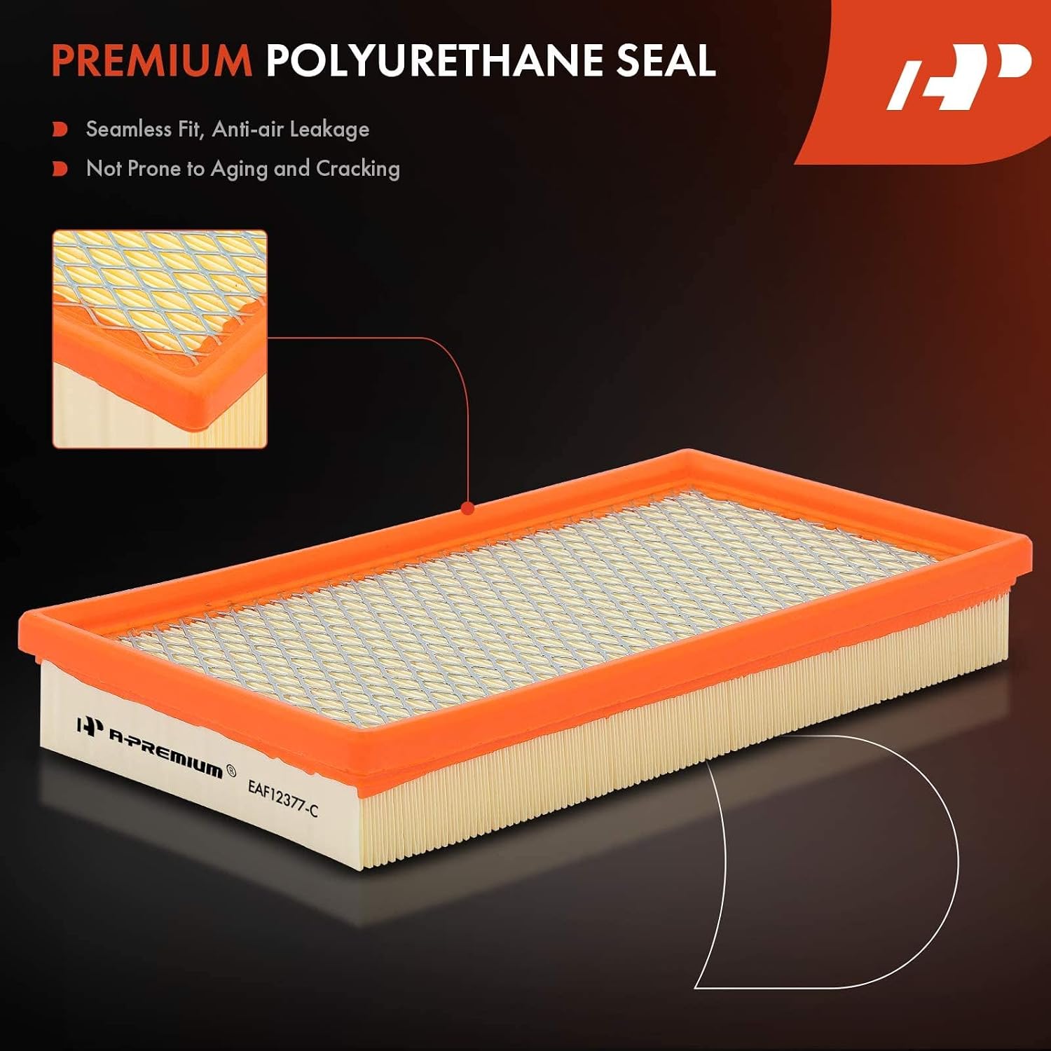A-Premium Engine Air Filter Compatible with Chevrolet Astro, Blazer, Camaro, S10 & GMC Jimmy, Safari, Sonoma & Isuzu Hombre & Pontiac Firebird, 1992-2005, Replace# 8250984630