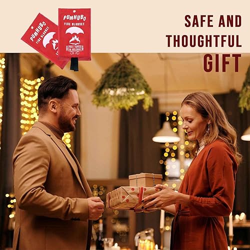 Miniatura 7 de PUMHUBO Manta de emergencia contra incendios para el hogar, cocina, paquete de 2 mantas de fibra de vidrio para incendios, manta ignífuga, chimenea,